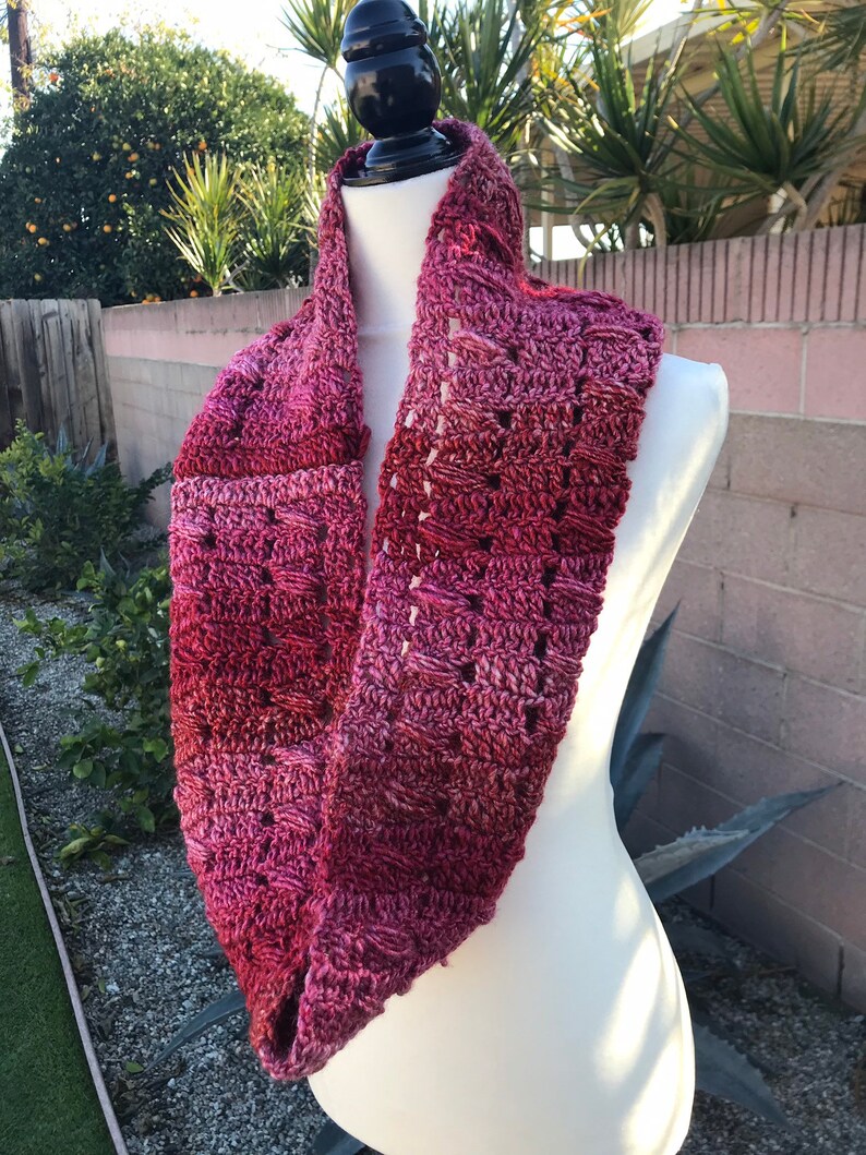 Dark Pink Infinity Scarfs
