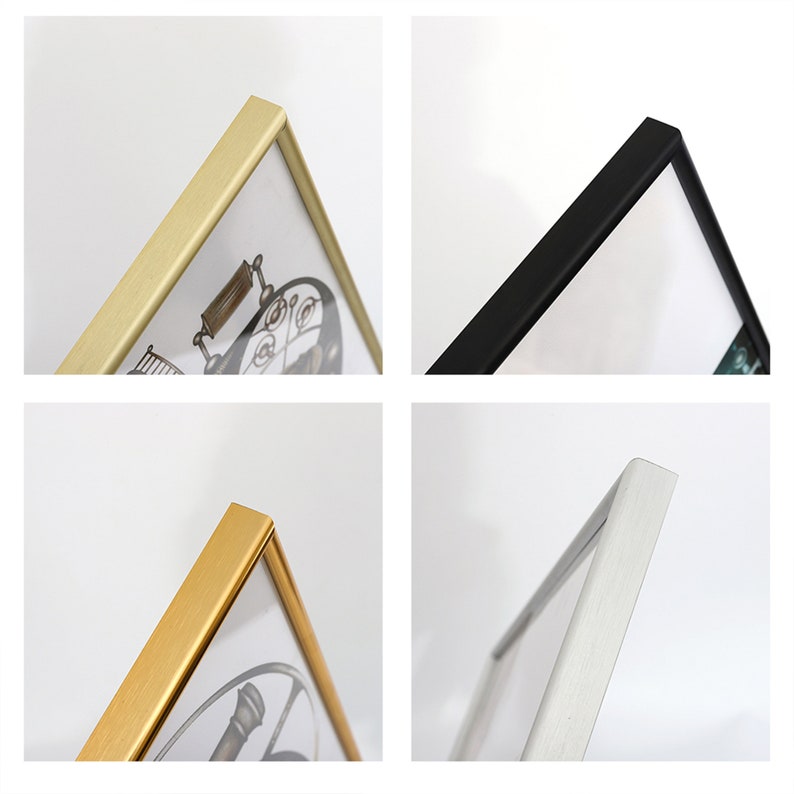 Finished Ready to Hang Aluminum Black Frame Finished Frame Art Etsy