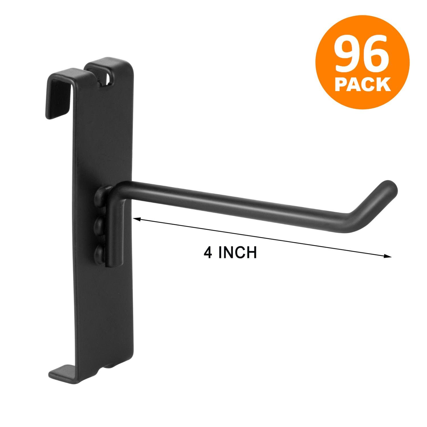 Slatwall Hooks Polmart Heavy Duty 96-Pack, 8-inch Hanging Hooks