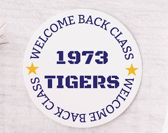 Class Reunion Stickers High School College, class reunion favors, class reunion 10th 20th 30th 50th class reunion, class reunion decorations