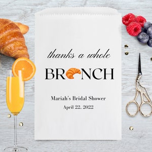 Brunch Favor Bag, Bridal Shower Brunch Decor, Brunch Party Thank You Bags, Thank You Bags, Bridal Shower Brunch, Baby Shower Brunch