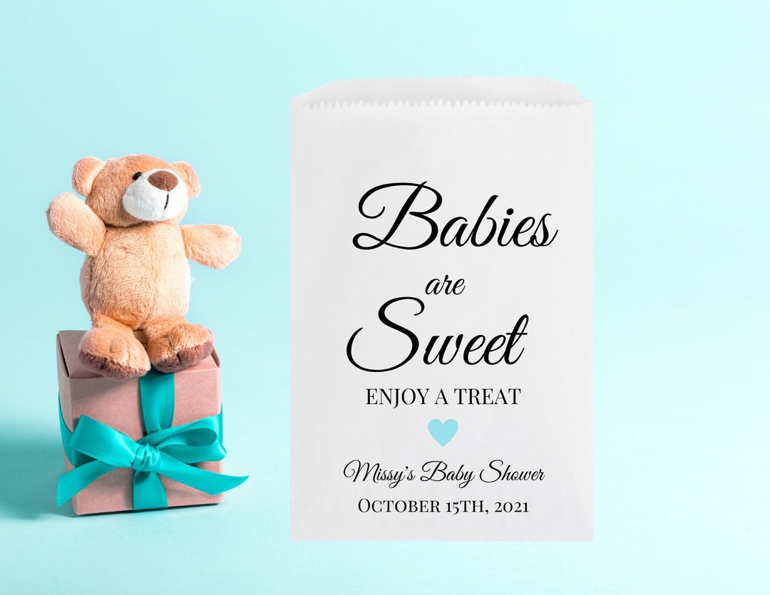 Babies Are Sweet Treat Bag, Baby Shower Candy Bags, Baby Shower Treat Bags, Girl Baby Shower