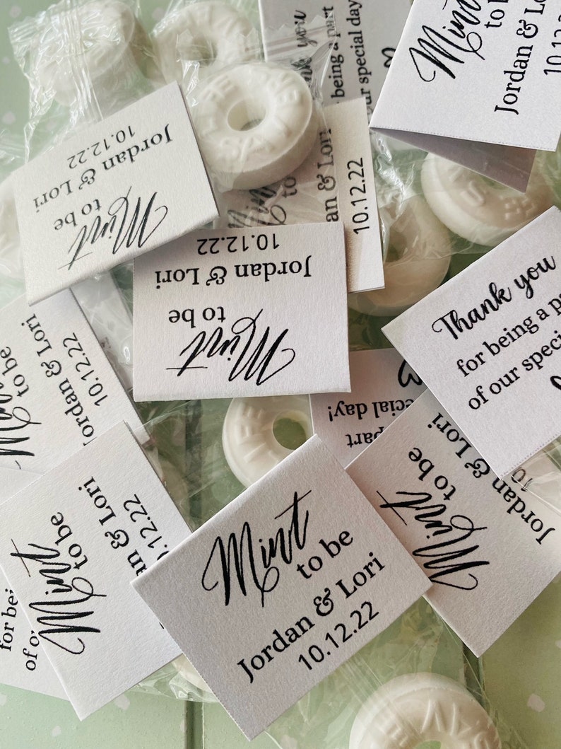 Mint to Be Wedding Favors Kraft Rustic Wedding Favor Etsy