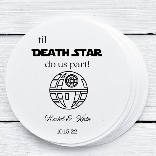 Star Wars Favor Stickers, Death Star Stickers, Party favors, Star Wars Wedding, Star Wars, Star Wars Wedding Favor, Star Wars Party Favor 12