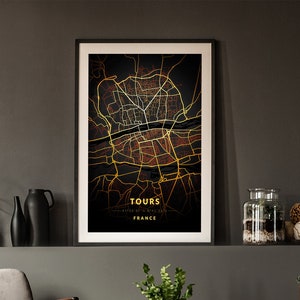 Tours - Mapa de luces de la ciudad nocturna