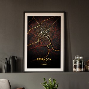 Besançon - Night City Light Map