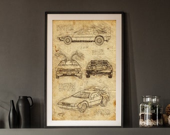 Delorean DMC-12 - Back to the Future - Da Vinci Style