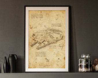 Millennium Falcon - Star Wars - Da Vinci Style