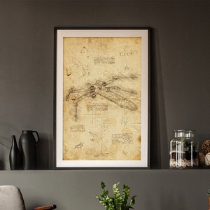 X-Wing Fighter – Star Wars – Da Vinci-Stil