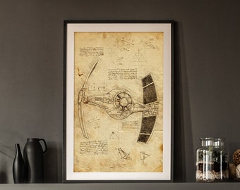 Tie Fighter - Star Wars - Da Vinci Style