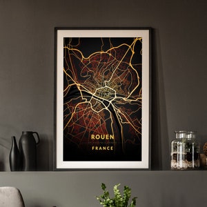 Rouen - Night City Light Map