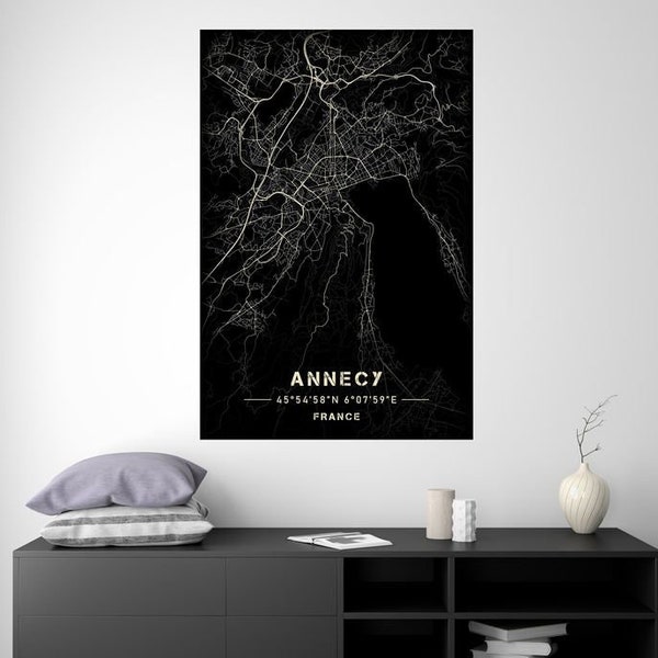 Annecy - City Light Map