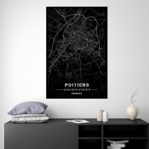 Poitiers - Mapa de luces de la ciudad
