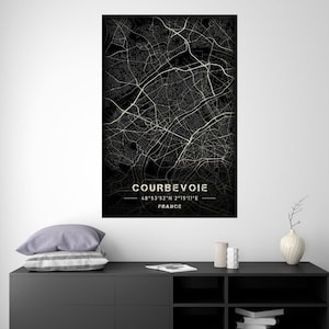 Courbevoie - Mapa de luces de la ciudad