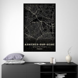 Asnières-sur-Seine - City Light Map