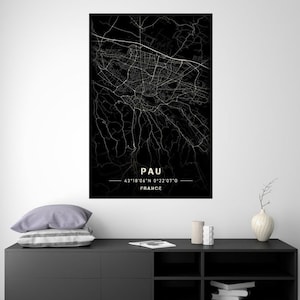 Pau - City Light Map