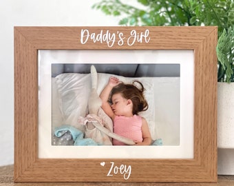 Daddy's Girl Picture Frame, Personalized Gift for Dad, Dad Gift Ideas, Gift from Daughter, Christmas Gift for Dad, Father's Day Gift