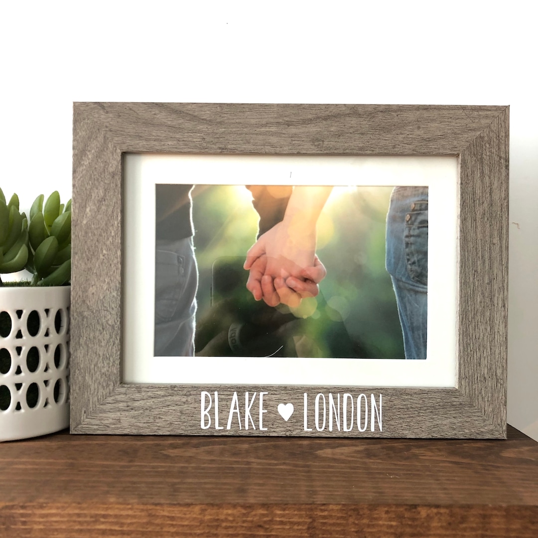 Couple Personalized Picture Frame, Personalized Names Picture Frame