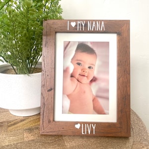 I love my Nana Gift, Personalized gift for nana, Mother's Day Gift for Nana, Picture Frame gift to Nana