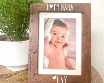 I love my Nana Gift, Personalized gift for nana, Mother's Day Gift for Nana, Picture Frame gift to Nana