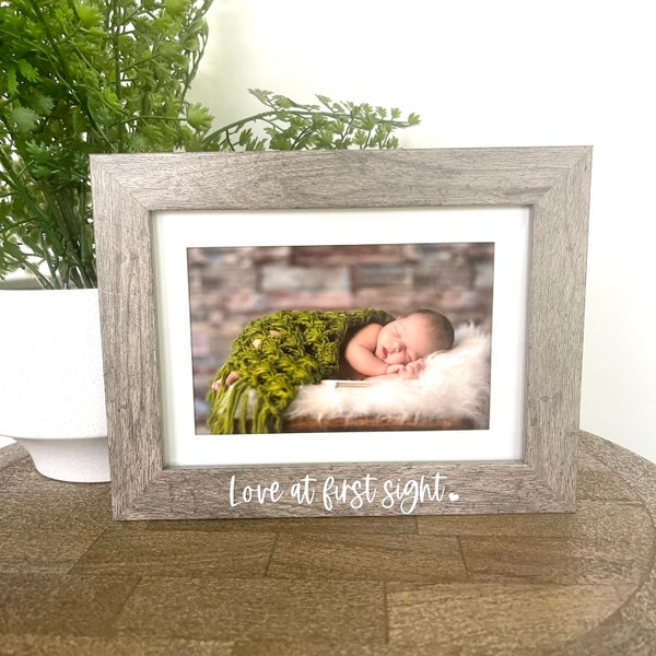 Love at First Sight Picture Frame, Love at first sight Baby Picture Frame, New Baby Gift