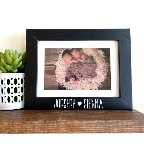 Personalized Child Names Picture Frame Gift, Personalized Baby Names Picture Frame, Kid Name Frame, Brother and Sister Names