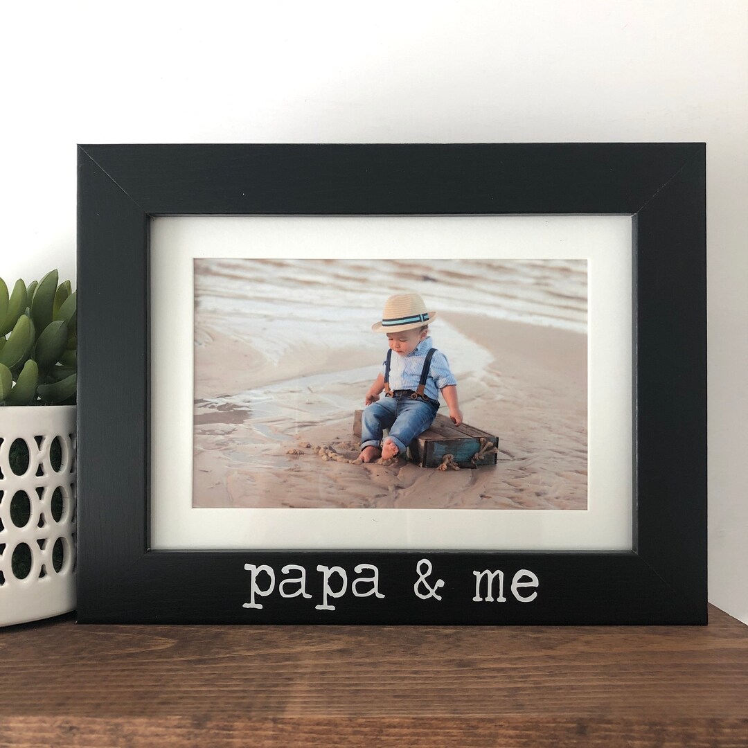 Papa and Me Picture Frame, Papa Gift, Picture Frame Gift to Papa, Christmas Gift to Papa, Father