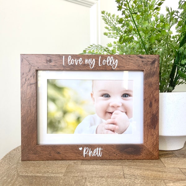 I love my Lolly Picture Frame Gift, Gift for Lolly, Lolly Gift Ideas, Mother's Day Gift Ideas, Gift for Lolly