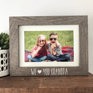 We love you Grandpa Picture Frame, Christmas Gift Ideas for Grandpa, Picture Frame Gift to Grandpa, Grandpa Gift from Grandkids, Gifts
