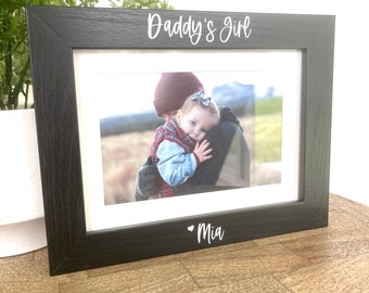 Daddy's Girl Picture Frame, Personalized Gift for Dad, Dad Gift Ideas, Gift from Daughter, Christmas Gift for Dad