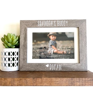Grandpa's Buddy Picture Frame, Father's Day gift to Grandpa, Grandpa Personalized Gift, Gift Ideas for Grandpa