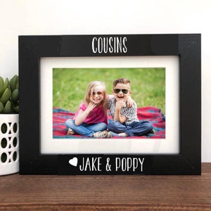 Cousins Picture Frame, Personalized Cousin Gift, Gift for Cousins, Picture Frame Gift for cousins, Cousin Birthday Gift