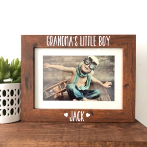 Grandma's Little Boy Picture Frame Gift, Mother's Day, Grandma Birthday Gift, Grandma Gift Ideas