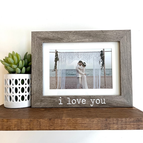I Love You Picture Frame Couple Picture Frame Gift for Her Etsy