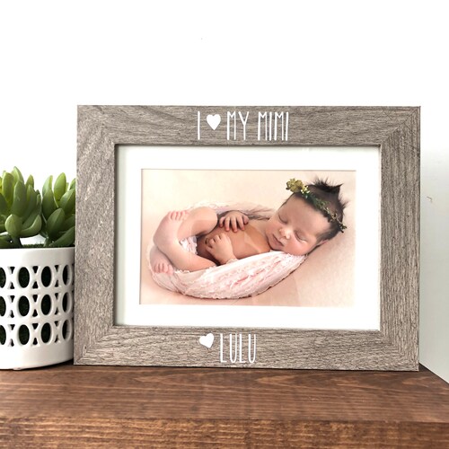 I Love My Nana Picture Frame Gift Personalized Gift for Nana Etsy