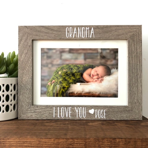 Grandma I Love You Picture Frame // Grandma Gift // Etsy