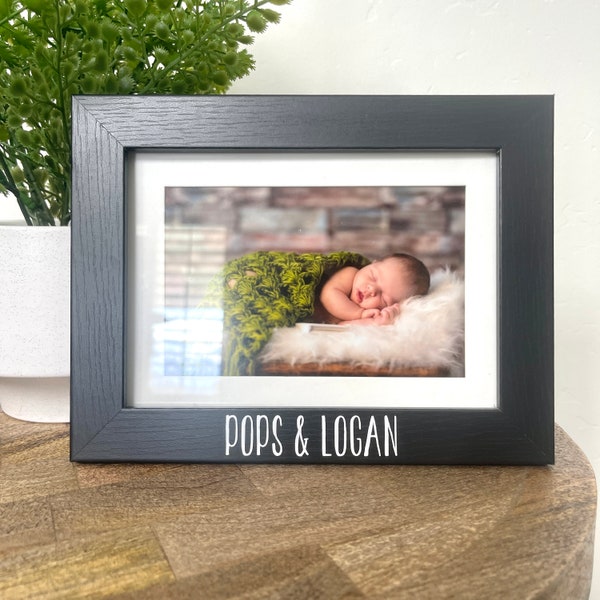Pops and me Picture Frame Gift, Pops Picture Frame, Gift for Pops, Pops Gift, Father's Day Gift