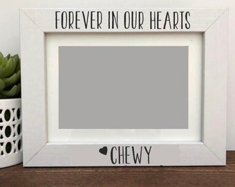 Personalized Dog Memorial Picture Frame: Forever In Our Hearts