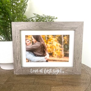 Love at First Sight Picture Frame, Couple Picture Frame, Boyfriend Gift, Girlfriend Gift, Gift for Her, Gift for Him