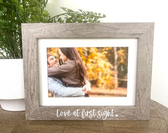 Love at First Sight Picture Frame, Couple Picture Frame, Boyfriend Gift, Girlfriend Gift, Gift for Her, Gift for Him