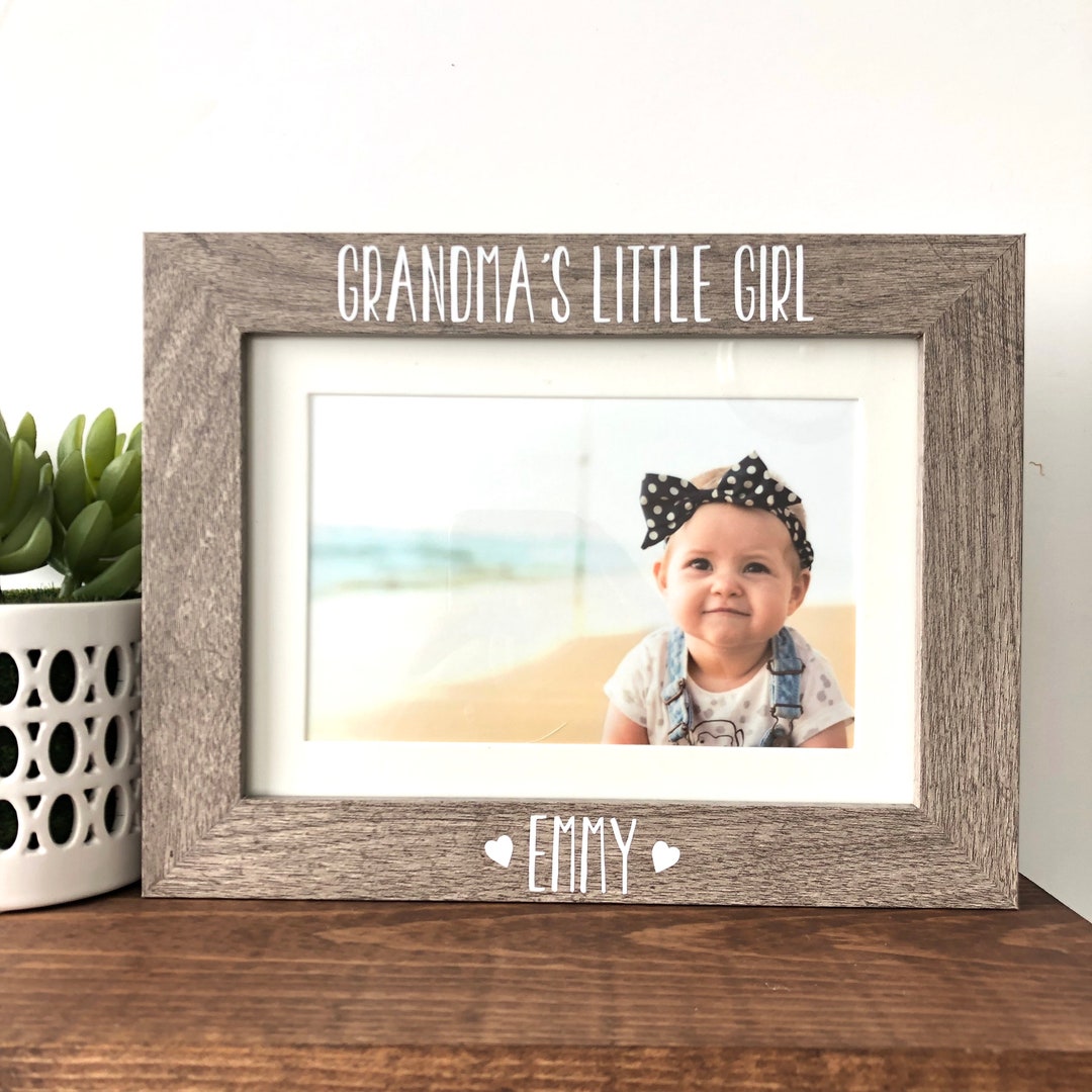 Grandma's Little Girl Picture Frame Gift, Mother's Day, Grandma
