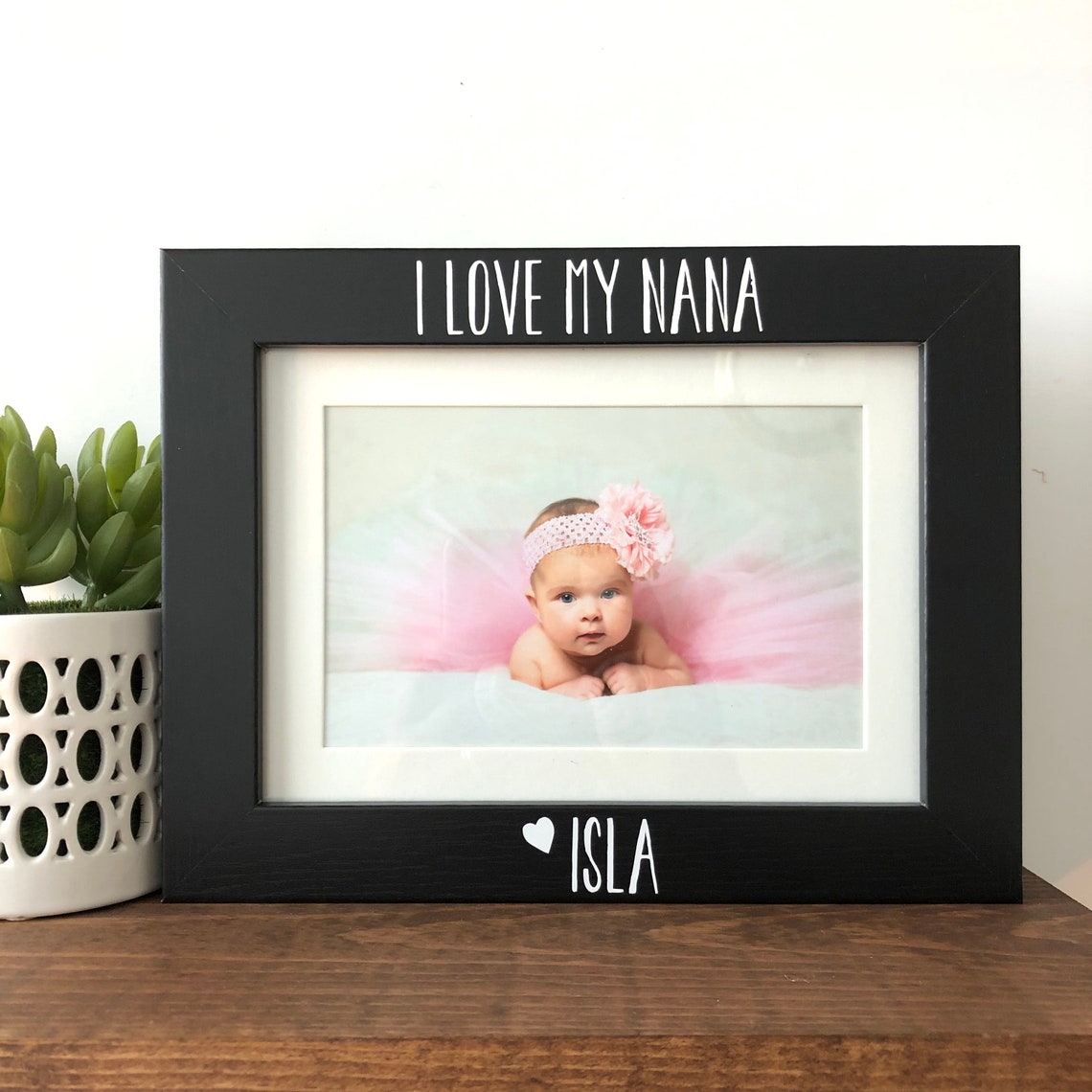 I Love My Nana Picture Frame Gift Personalized Gift for Nana Etsy