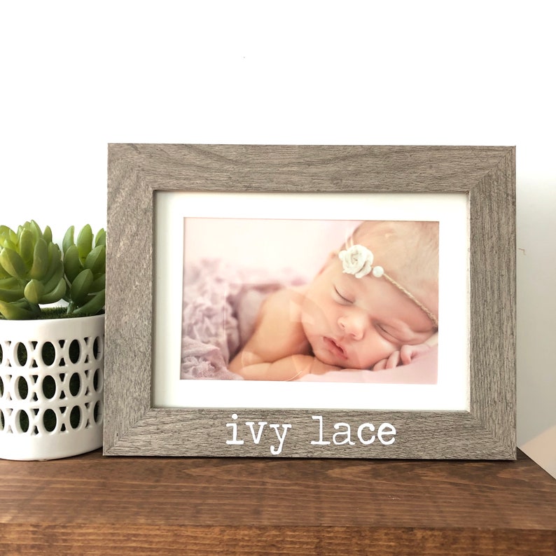 Personalized Child Name Picture Frame Gift Personalized Baby Etsy