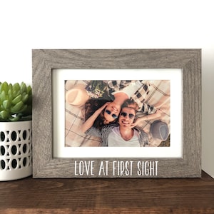 Love at First Sight Picture Frame, Love at first sight Couple Picture Frame, Anniversary Gift, Gift for Her, Gift for Him