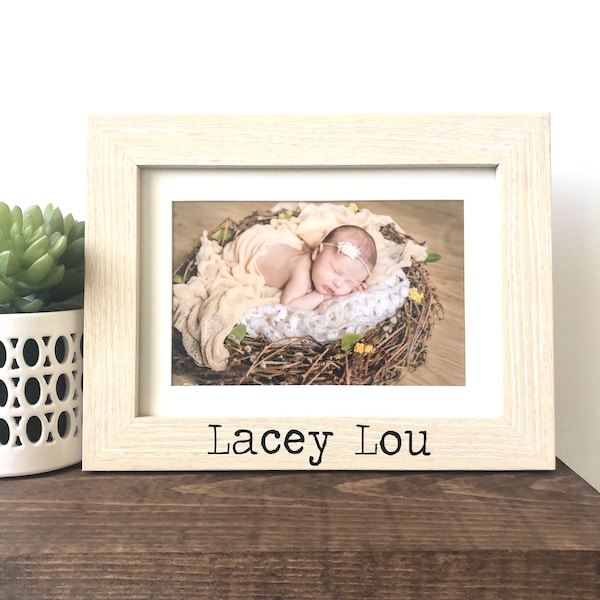 Baby Name Frame Etsy