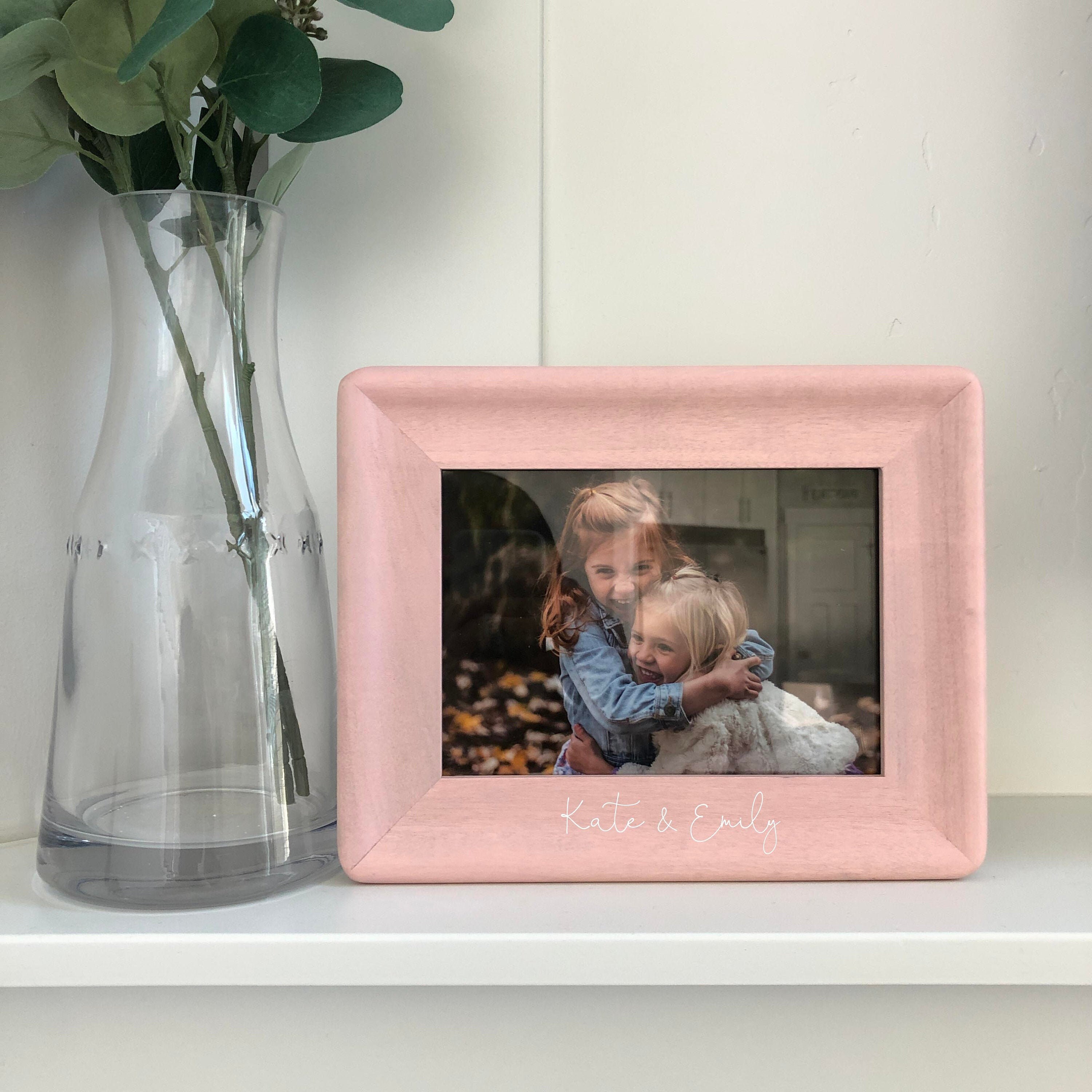 Sisters Picture Frame 5x7 Picture Frame Pink Picture Frame Etsy