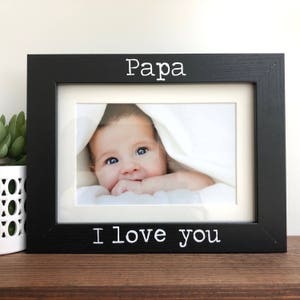 Papa I love you Picture Frame // Grandpa Gift