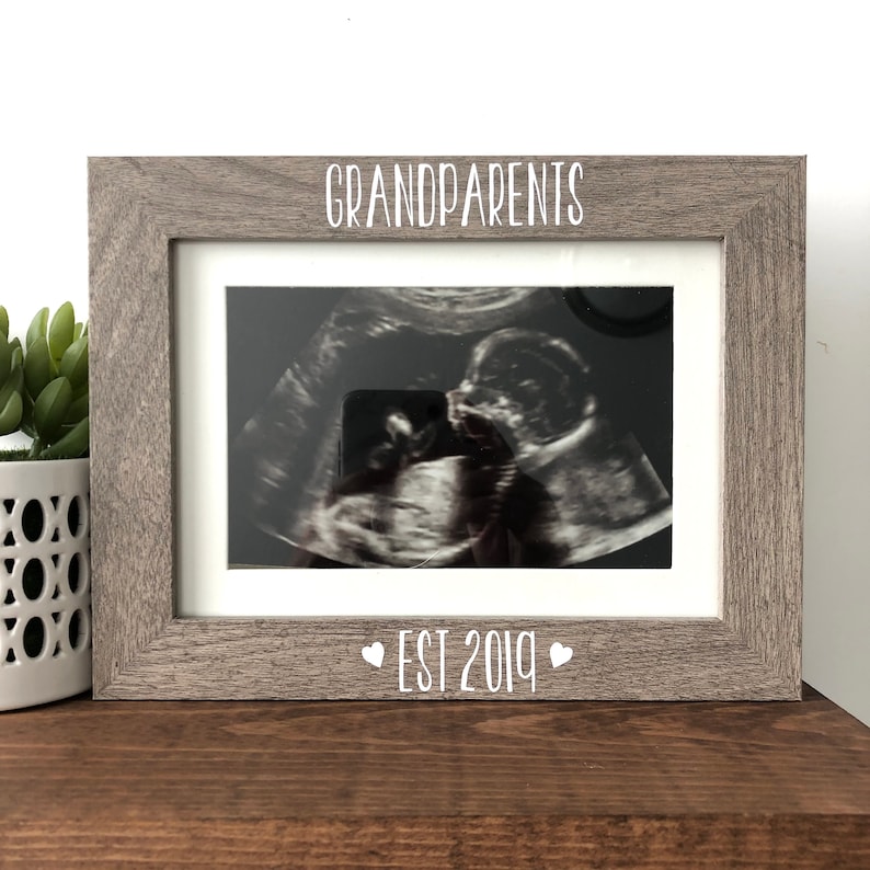 Baby Announcement Picture Frame // Ultrasound Picture Frame // Etsy