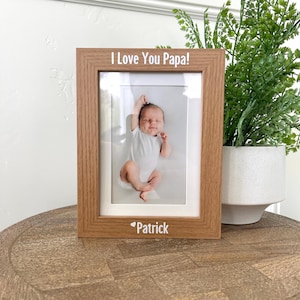 I love you Papa Picture Frame Gift, Personalized Gift to Papa, Personalized Papa Picture Frame, Papa Gift Ideas, Father&#39;s Day Gift