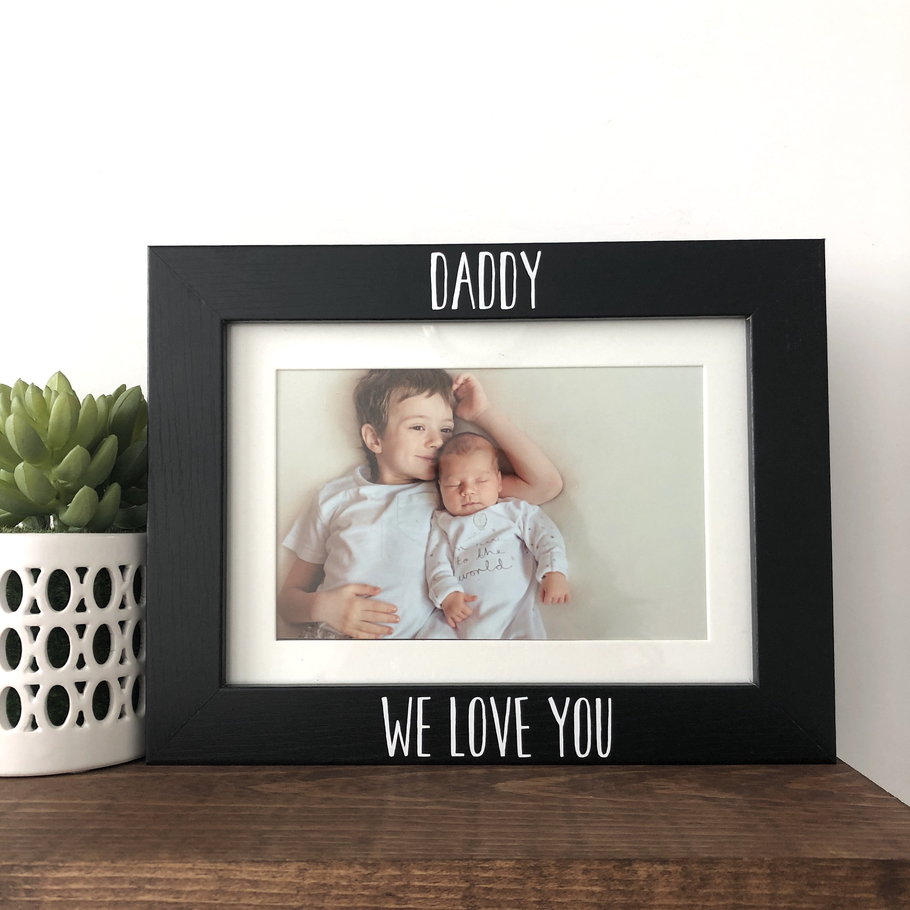 Daddy We Love You Picture Frame // Gift for Dad // Etsy UK